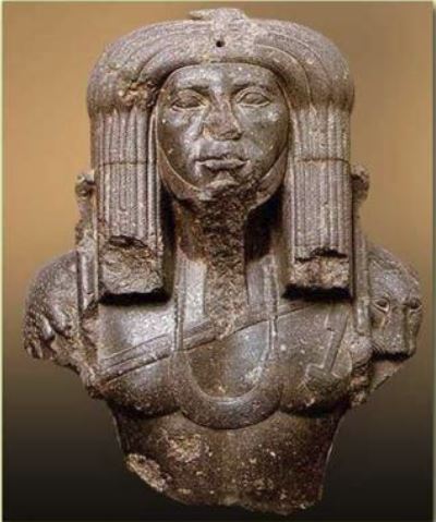 Upper Part of a Statue of Amenemhet III in Priestly Dress