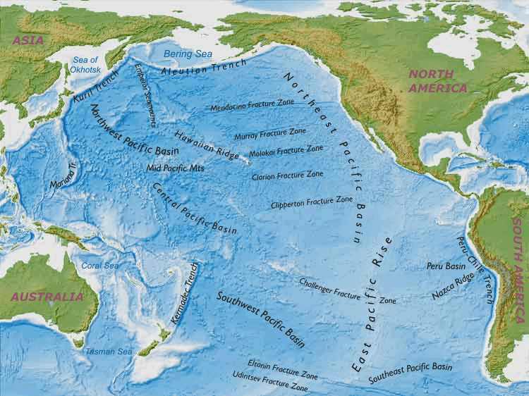 eastern pacific map